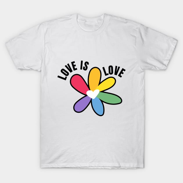 Love is Love daisy T-Shirt by Pride.Supply